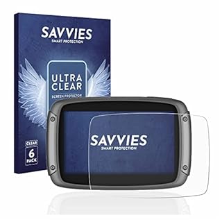 savvies 6 Pezzi Pellicola Protettiva per TomTom Rider 500/550 Protezione Schermo Trasparente