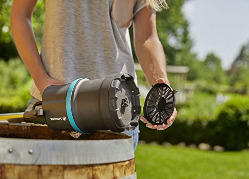 Gardena Regenfasspumpe 4000/1 mit Kabel: Tauchdruckpumpe mit integriertem Filter, Fördermenge 4000 l/h, Regulierventil zur Einstellung der Wasserenge (1762-20)