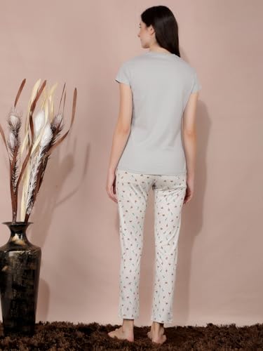 Image of Dollar Missy Women's Combed Cotton T-Shirt Pyjama Night Suit