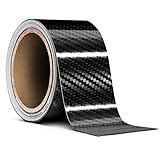 VViViD Vinyl Detailing Wrap Tape 2 Inch x 20ft DIY Roll (Epoxy Carbon Black)