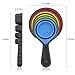 leepiya Measuring Cups and Spoons set, Collapsible Measuring Cups, 8 piece Measuring Tool Engraved Metric/US Markings for Liquid & Dry Measuring, Space Saving, BPA Free Silicone, Colorful