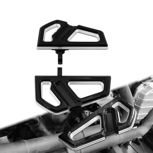 Repose-pieds arrière passager moto pliable anti-vibration pour Dyna Softail