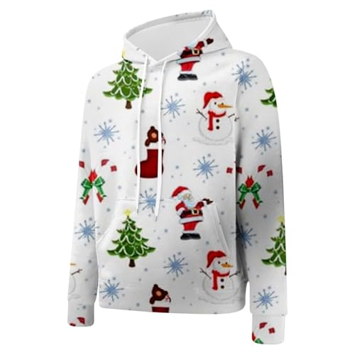 Christmas Suit for Men 2 Piece Tracksuits Hoodies Sweatpants Set Santa Graphic Track Suits Xmas Ugly Light Outfits4