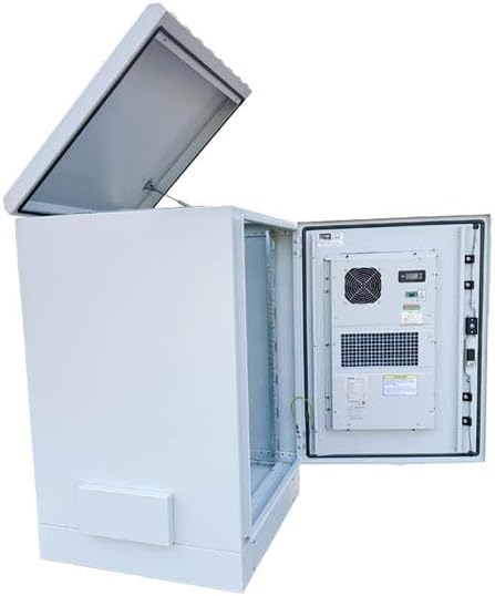 16U Outdoor Server Rack Cabinet – 19″ 600mm Enclosure with Integrated A/C – IP66 Weatherproof Network Cabinet – STURDX