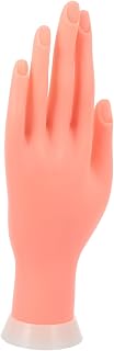 Flexible Silicone Hand Model for Nail Art Training Realistic Fake Hand for Manicure Practice and Sturdy Design for Beginners and Professionals for Nail Art Students and Salon Use