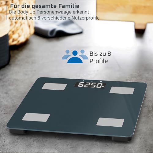 Rowenta Body Up 2.0 Personenwaage, 7 Körperindikatoren, bis 180 kg – Ansicht 3