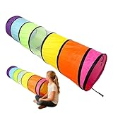 Easy Storage Solution: Featuring a zipper closure design, these play tunnels for kids offer effortless folding and storage, ensuring the tunnel stays compact and portable; the included storage bag enhances organization