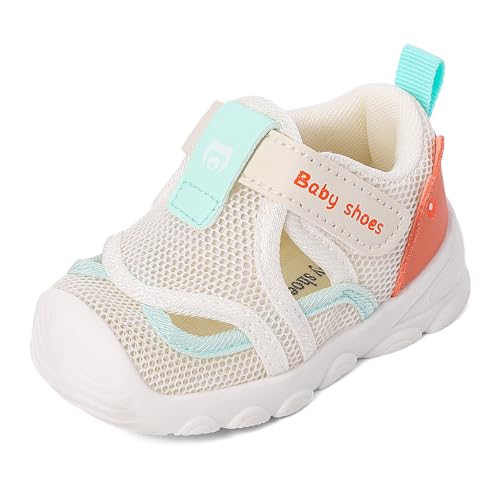 kitcorn Chaussure Bébé Été Sandales Premier Pas Confortable Fille Garçon Chaussure Plage Enfants avec Semelle Caoutchouc Antidérapant,Vert Menthe,EU20(CN17)
