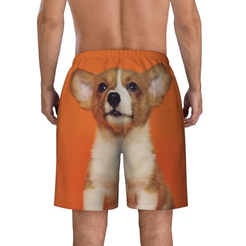 Men's Beach Shorts Puppy Mens Swim Trunks Board Shorts with Pockets Swimwear Bathing Suits4