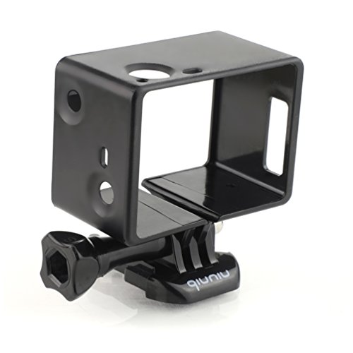 Frame Mount Housing Case for GoPro HERO4, HERO3 and HERO3+ with Bacpac Accessories - Black