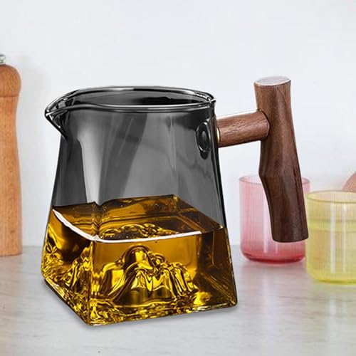Cafetera de vidrio pour-over de 330 ml con jarra de café resistente al calor 6