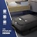 LUGG Lightweight Cabin Size Luggage - Durable 600D Snowflake Polyester - Push Up Trolley, Strong Wheels - Easyjet, Ryanair, British Airways - Overhead Locker (45x36x20cm)