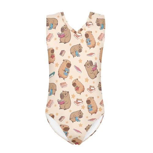 Image of INSTANTARTS Gymnastics Leotards Girl Dinosaur Dancewear Activewear Quick Dry