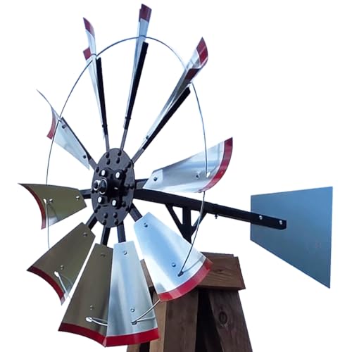 Scott Windmills 30-inch Windmill Head w/Plain Tail & Instructions to Build an 8-Foot Tall Windmill