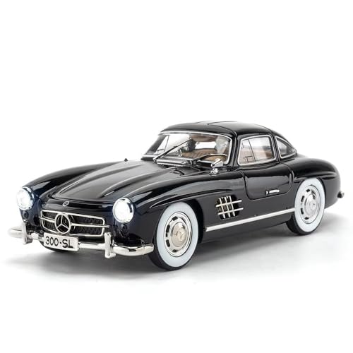 Image of Invite Enterprise 1:24 Marcedees Benz 300SL Diecast Metal Pull Back Car with 4 Openable Doors with Sound and Light Toy Decoration car Best Gift Toys for Kids 【Colors as Per Stock】