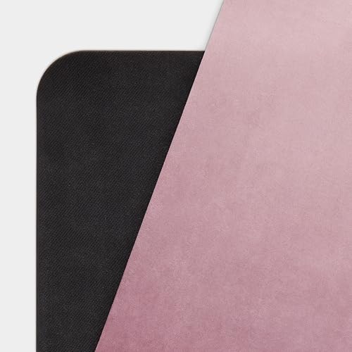 WeGym Yoga Mat, 4mm Cushioned Exercise Mat for Yoga, Pilates, Home Workouts - Anti Slip Polyester Suede Mat with Carrying Strap, Blush Ombre by WeGym - Image 3
