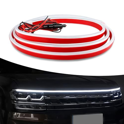 Update 1 PC Car Hood Gap Light Guide Strip, 59