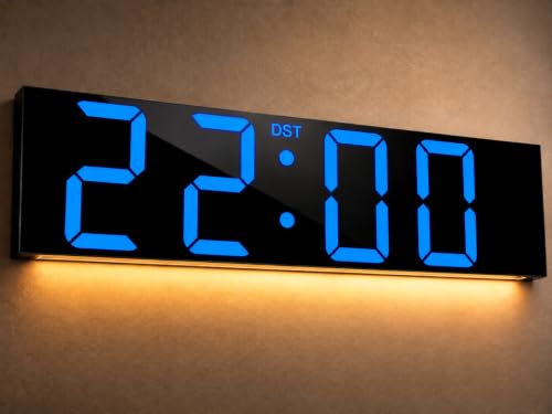 Image of JALL 22 inch Extra Large Digital Wall Clock, Giant LED Display with Remote Control, Digital Clock with Jumbo Numbers, Countdown Timer for Gym, Office, Living Room, Classroom, Home Decor, Warehouse