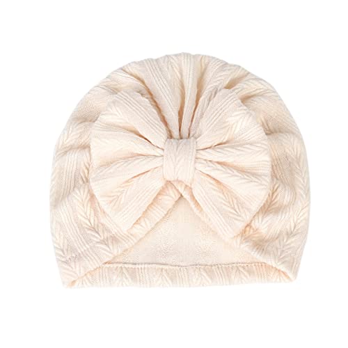 Qandsweet 0-24 Months Newborn Girls' Hats Cotton And Linen Cap Infant Big Bow Hat Baby Shower thumb #7