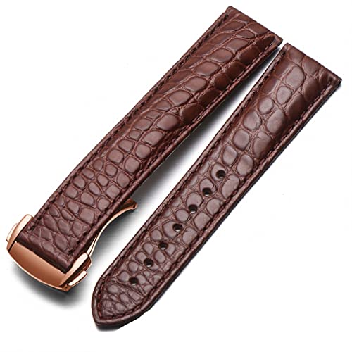 Bracelet de montre cuir crocodile 19mm homme femme pour montre Seamaster