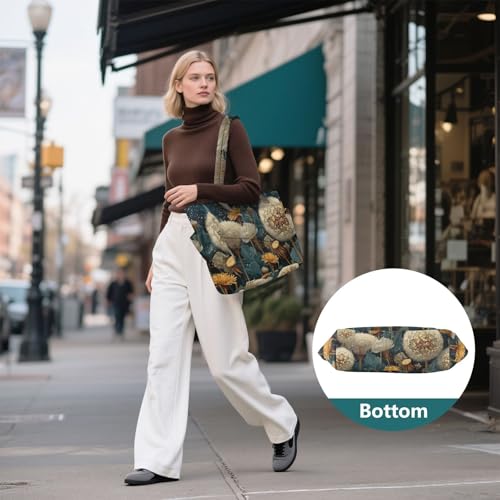 Bolso Tote para Mujer con Estampado Floral y Gran Capacidad miniatura 7