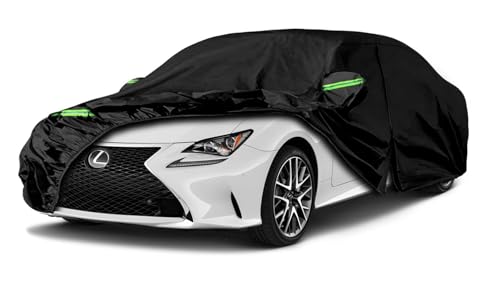 Image of Car Cover Compatible with Lexus IS250 IS250C IS300 IS350 2005-2025, 6-Layers 210T Windproof All Weather Waterproof UV Sun Protection Snow Dust Storm Resistant with Straps Outdoor Covers
