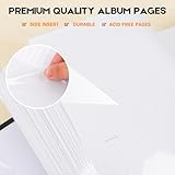 Aevdor 240 Pockets 5x7 Photo Album with Writing Space, Large Capacity Photo Album 5x7 Holds 240 Photos, Linen Cover Acid Free Photo Book with Memo for Baby Family Anniversary Wedding Pictures, Black - Image 8