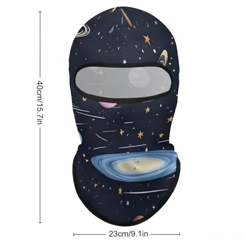 Balaclava Mask for Men Ski Mask for Women The Solar Family Full Face Mask Face Cover for Cycling miniatura 2