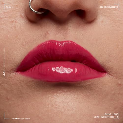 NYX Professional Makeup Lipgloss, Hochpigmentierte und langanhaltende Formel, Nicht abfärbend, Shine Loud, Lead Everything – Ansicht 7