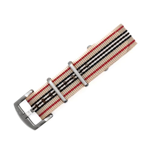 Image of BluShark - Original Collection Military-Style Waterproof Watch Strap, Fits All Timepiece Brands, Durable Nylon Wristwatch Accessories with Stainless Steel Buckle - 18mm, 20mm, 22mm & 24mm Watch Bands