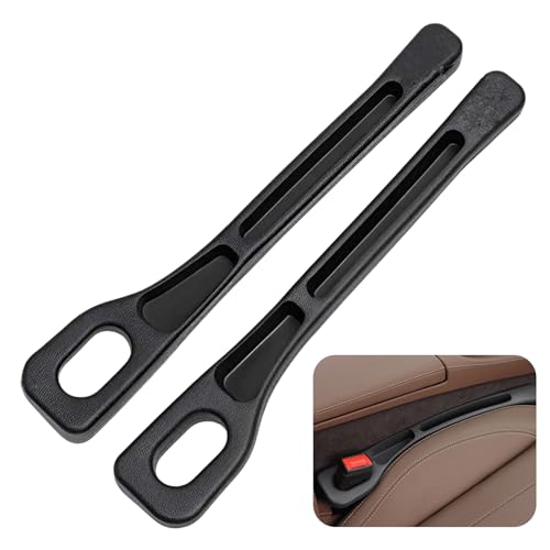 Zerabidpro Aufbewahrungsbox für Autositze, 2024 Neuest Autositz Gap Organizer, Kompatibel mit den meisten Fahrzeugen, Schwarz, für Handys und Kleinigkeiten(Schwarz, 2 Stück)