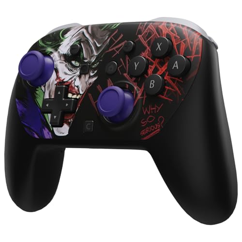 eXtremeRate DIY Replacement Faceplate Shell for Nintendo Switch 2 Pro Controller, Custom Front Housing Case, Thumbsticks and Screwdriver Tools for Switch 2 Pro Controller - Clown Hahaha by eXtremeRate - Image 7
