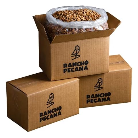 RANCHO PECANA - Natural Pecan Pieces, 5 LB, Gluten Free Chopped Pecans, non-GMO, Vegan Snack, Organic Snack, Kosher, Keto, 3g Protein per 1 oz, Resealable Bag Cover