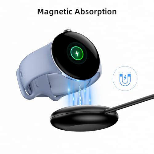 Cable de carga rápida con soporte magnético seguro para Google Pixel Watch 4 7