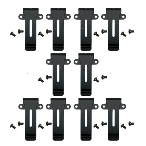 Sarcia BF-888S Belt Clip Compatible with Baofeng BF 666s Kenwood TK208 TK308 Walkie Talkie Two Way Radio 10pack