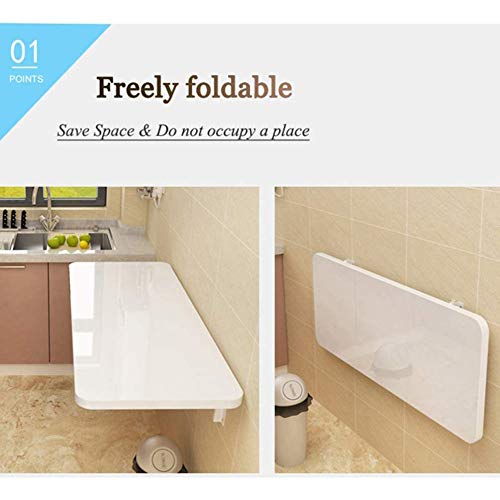 Table de cuisine murale rabattable et bureau compact gain de place pour petit appartement - 4