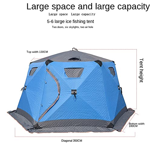 Carpa para pesca en hielo invierno para 5-8 personas azul miniatura 3