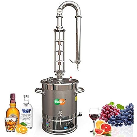 Fayelong Crystal Tower Water Distiller Moonshine Still Vodka Alcohol Gin Beer Brewing Kit Fermentation Kit for Home and Kitchen (5.2Gal/20Litres) Cover