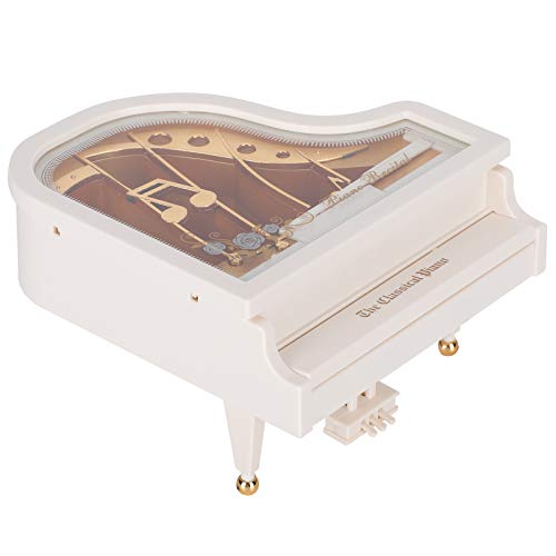 Caixa de Música para Piano Escrivaninha para Decoração de Casa, Presente de Aniversário, Artesanato,