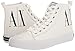 Armani Exchange A|X Updated Icon Logo High-Top Sneaker, Optical White, 10