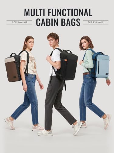 Yankony Handgepäck Rucksack 40x30x20, Erweiterbar 24-30L für Ryanair & Wizz – Ansicht 2