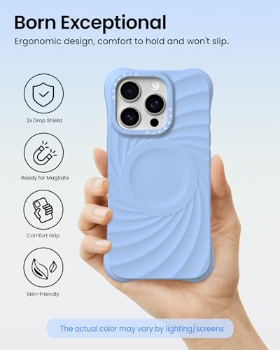 Coque iPhone 16 Pro MagSafe texture ondulée pour protéger votre écran - 5
