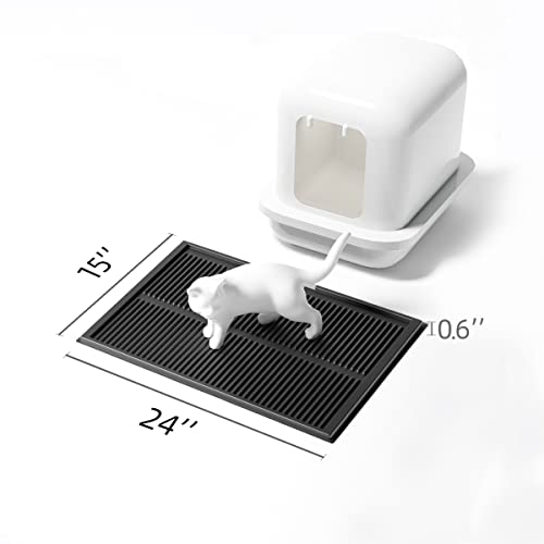 Petnova Cat Litter Mat For Kitty Litter Box: Super Easy To Clean Kitty Litter Mats - Litter Pad - Pet Mats For Floor - Kitty Litter Rug - Washable Litter Mat - Cat Supplies For Indoor Cats #TOP5