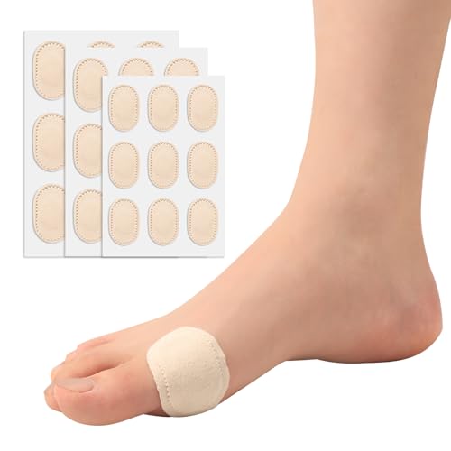 Promifun Almohadillas para aliviar el dolor de juanetes para llevar con zapatos, cojín de juanete de 36 quilates, protección de pies Moleskin para hombres y mujeres, adhesivo autoadhesivo resistente