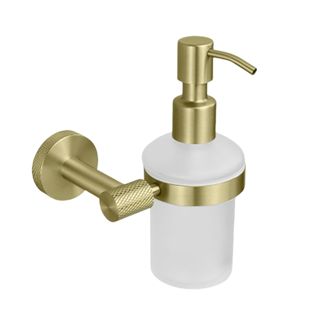 Porte-serviettes mural doré brossé en acier premium pour une salle de bain chic