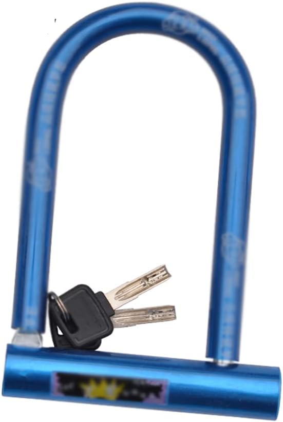 Heavy Locks Heavy Duty Bike U-Lock with 2 Keys High Security Bicycle U-Shaped Secure Lock for E-Bike Road Bikes, Motorcycle U-Locks for Bicycles