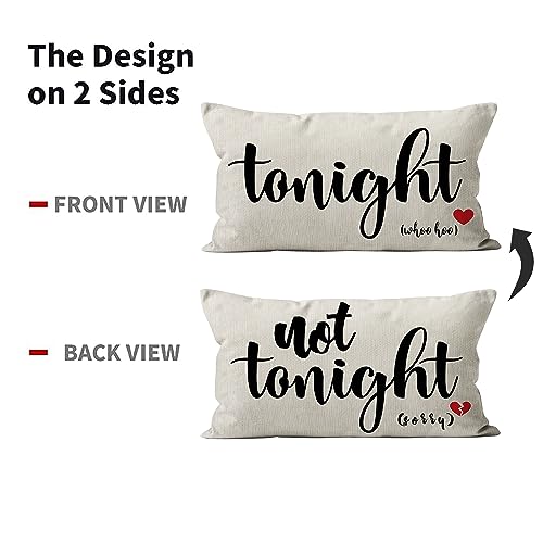 Mancheng-zi Bridal Shower Gifts, 12x20 Pillow Cover, Bachelorette Gifts for Bride, Wedding Gifts, Bridal Shower Gifts for Bride to be, Funny Throw Pillows for Bedroom (Beige)