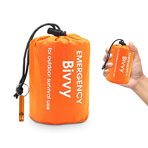 Sac de couchage d&rsquo;urgence, sac de couchage de survie, sac de bivouac, couverture de premiers secours, étanche, couverture d&rsquo;urgence, tube chaud, tente ultra légère, résistante à la chaleur, protection