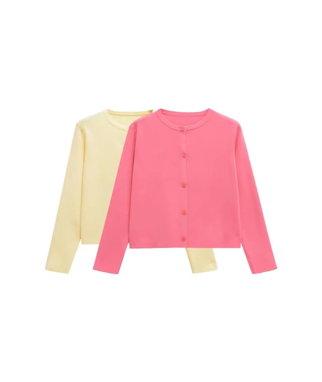 Cárdigan de Punto for Mujer, suéter de Cuello Redondo, Manga Larga, Elegante Prenda Exterior de Moda con Botones Delanteros, Top Femenino