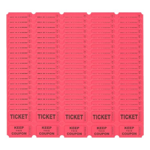 Healeved 200 Pièces Billets de Tombola en Papier, Champs Contact